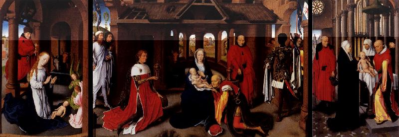 MEMLING, Hans Wings of a Triptych sh Sweden oil painting art